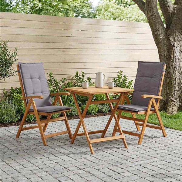 Grote foto vidaxl recliner tuinstoelen 2 st naturel massief acaciahout tuin en terras tuinmeubelen