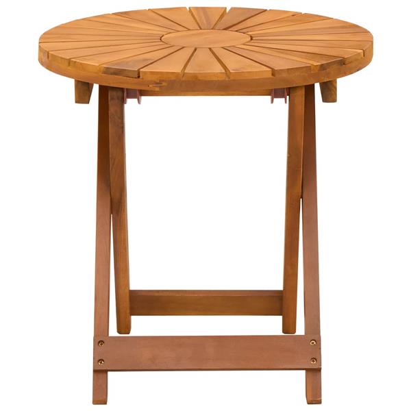 Grote foto vidaxl bistrotafel naturel 45 x 45 cm massief acaciahout tuin en terras tuinmeubelen