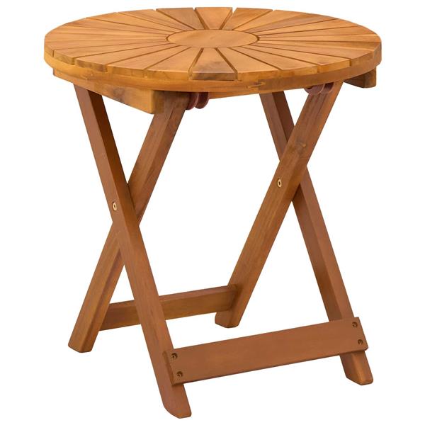 Grote foto vidaxl bistrotafel naturel 45 x 45 cm massief acaciahout tuin en terras tuinmeubelen