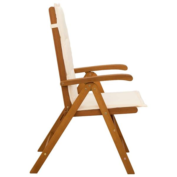 Grote foto vidaxl recliner tuinstoelen 2 st naturel massief acaciahout tuin en terras tuinmeubelen