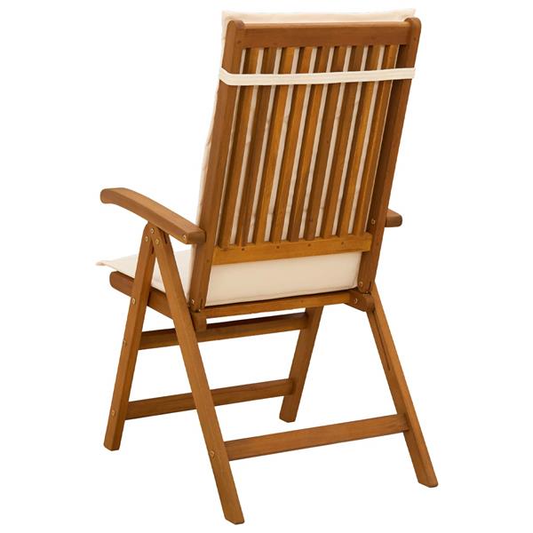 Grote foto vidaxl recliner tuinstoelen 2 st naturel massief acaciahout tuin en terras tuinmeubelen