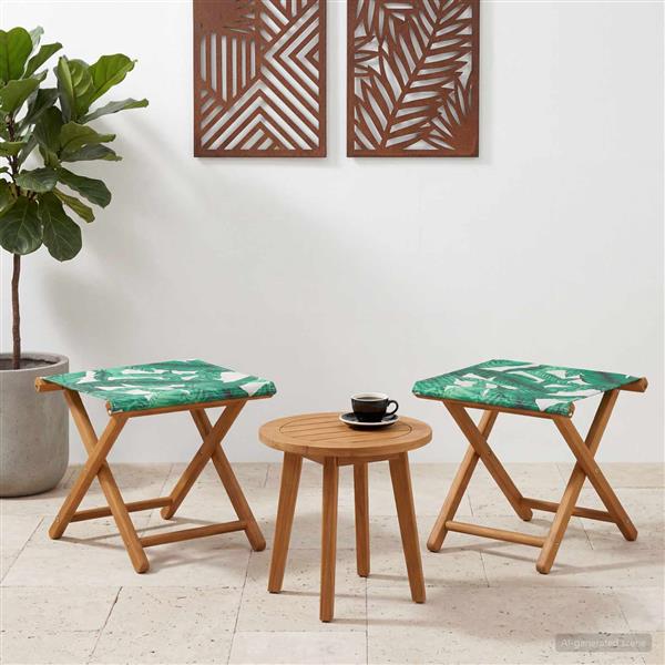 Grote foto vidaxl ligstoel 2 pcs massief eucalyptushout bladpatroon tuin en terras tuinmeubelen