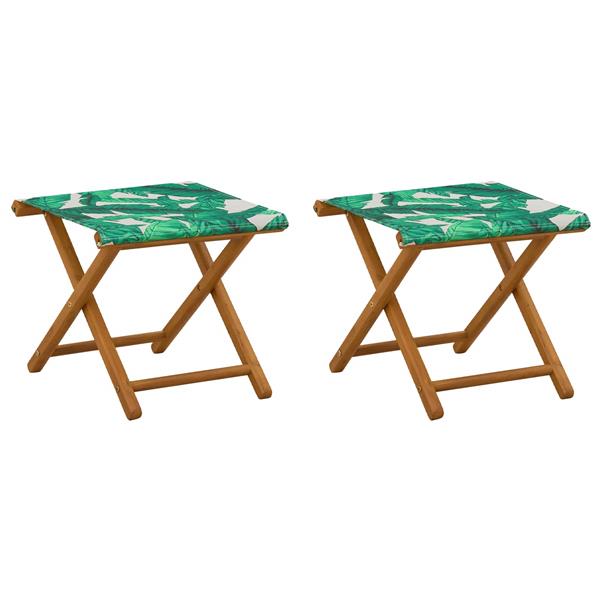 Grote foto vidaxl ligstoel 2 pcs massief eucalyptushout bladpatroon tuin en terras tuinmeubelen