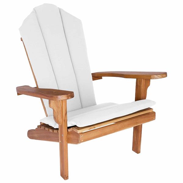 Grote foto vidaxl tuinstoel adirondack naturel massief teakhout tuin en terras tuinmeubelen