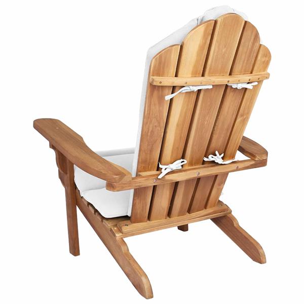 Grote foto vidaxl tuinstoel adirondack naturel massief teakhout tuin en terras tuinmeubelen