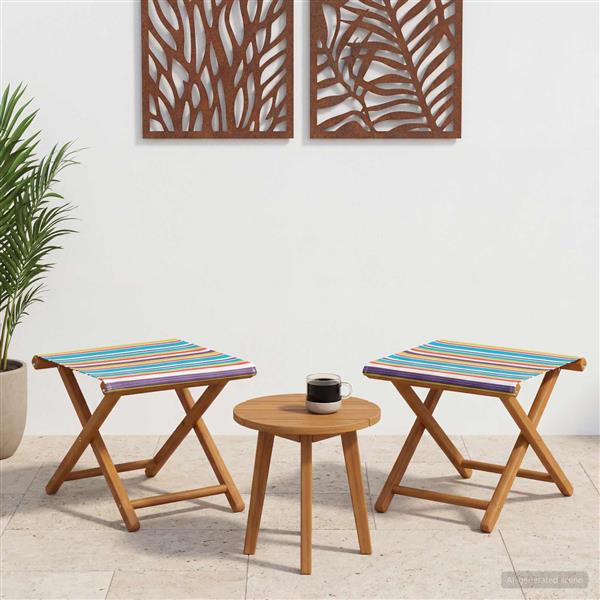 Grote foto vidaxl ligstoel 2 pcs massief eucalyptushout meerkleurig tuin en terras tuinmeubelen