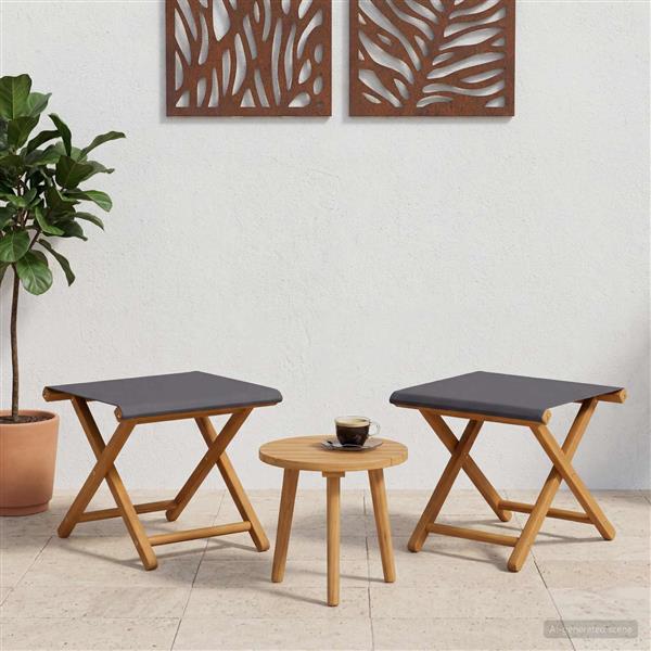 Grote foto vidaxl ligstoel 2 pcs massief eucalyptushout grijs tuin en terras tuinmeubelen