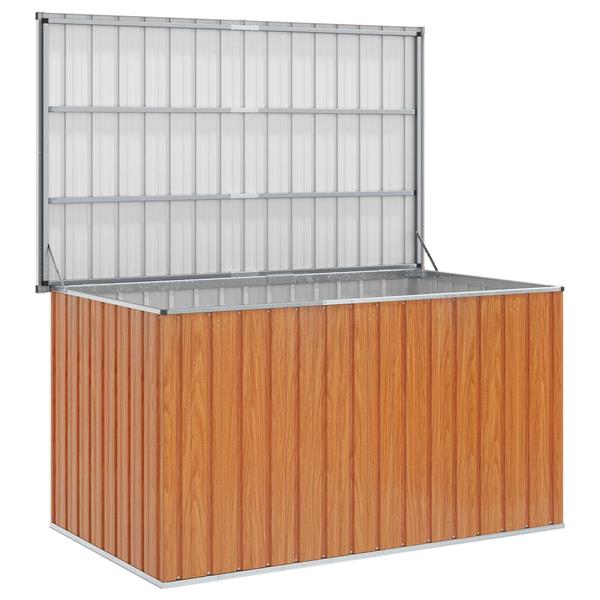 Grote foto vidaxl buitenopslagdoos gegalvaniseerd staal 171 x 99 x 93 cm tuin en terras overige tuin en terras