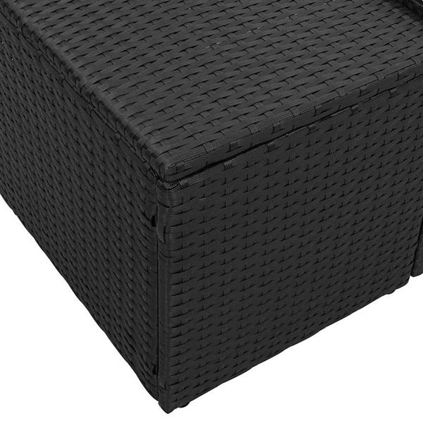 Grote foto vidaxl tuinbank met kussen met opslag 184 x 62 x 69 cm poly rattan tuin en terras tuinmeubelen