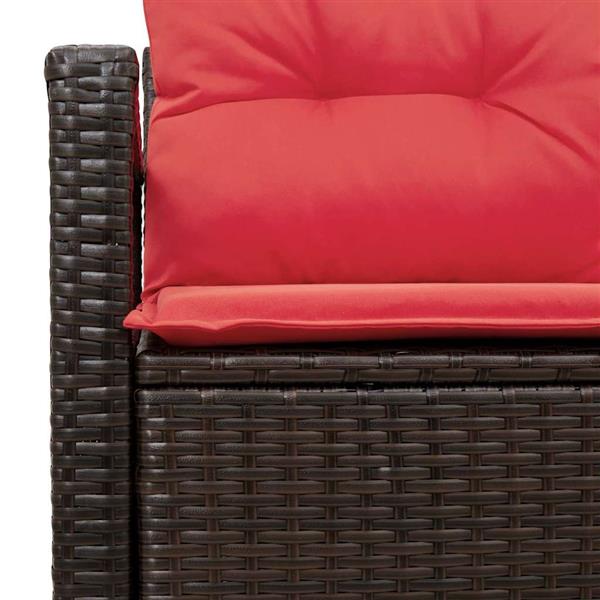 Grote foto vidaxl tuinbank met kussen met opslag 120 x 62 x 69 cm poly rattan tuin en terras tuinmeubelen