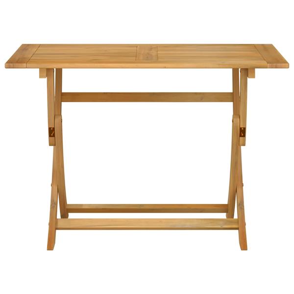 Grote foto vidaxl sydney rechthoekige tafel bruin 110 x 55 x 75 cm tuin en terras tuinmeubelen