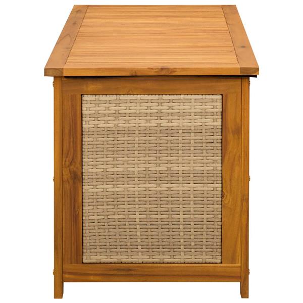 Grote foto vidaxl tuinopslagdoos 185 l massief acaciahout 60 x 50 x 56 cm beige tuin en terras overige tuin en terras