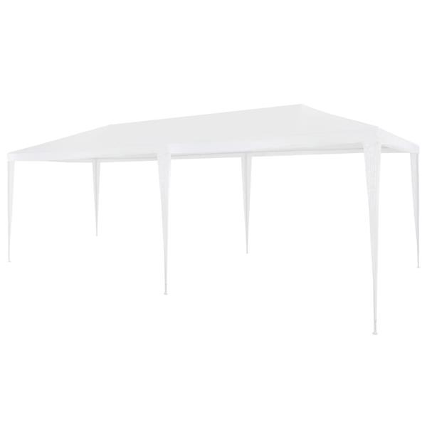 Grote foto vidaxl partytent 3x6 m pe wit tuin en terras overige tuin en terras