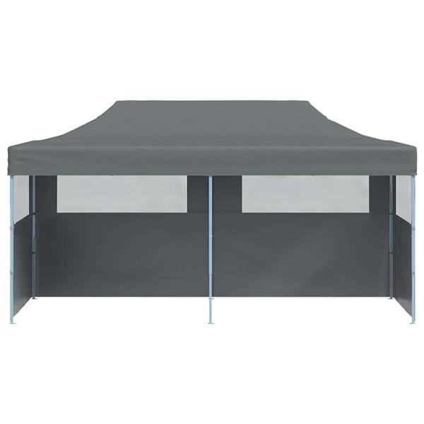 Grote foto vidaxl partytent pop up inklapbaar met zijwanden 3x6 m antraciet tuin en terras overige tuin en terras