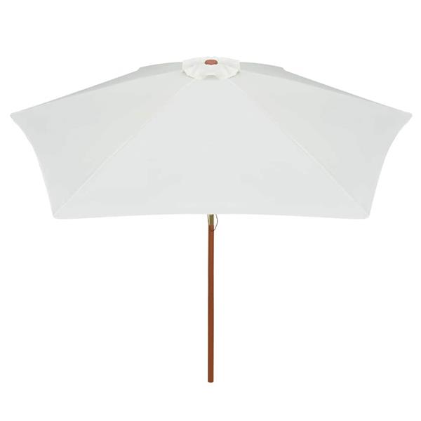 Grote foto vidaxl parasol 270x270 cm houten paal cr mewit tuin en terras overige tuin en terras
