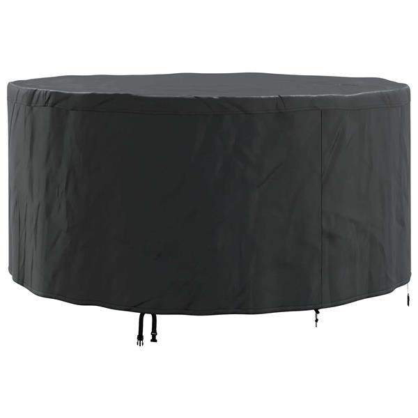 Grote foto vidaxl meubelhoes 182 x 182 x 85 cm 210d oxford stof rond waterdicht tuin en terras tuinmeubelen