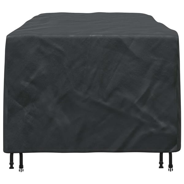 Grote foto vidaxl meubelhoes effen zwart 229 x 113 x 73 cm 210d tuin en terras tuinmeubelen