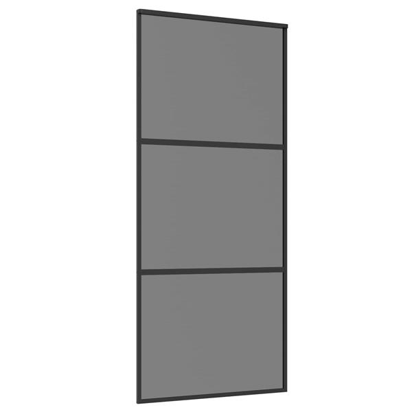 Grote foto vidaxl schuifdeur 90 x 205 cm gelaagd glas en aluminium doe het zelf en verbouw deuren en horren