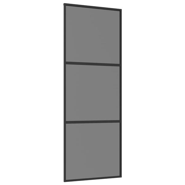Grote foto vidaxl schuifdeur 76 x 205 cm gelaagd glas en aluminium doe het zelf en verbouw deuren en horren