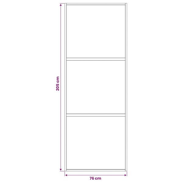Grote foto vidaxl schuifdeur 76 x 205 cm gelaagd glas en aluminium doe het zelf en verbouw deuren en horren