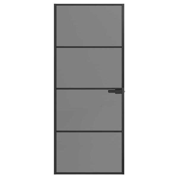 Grote foto vidaxl binnendeur 83 x 201 5 cm gelaagd glas en aluminium doe het zelf en verbouw deuren en horren