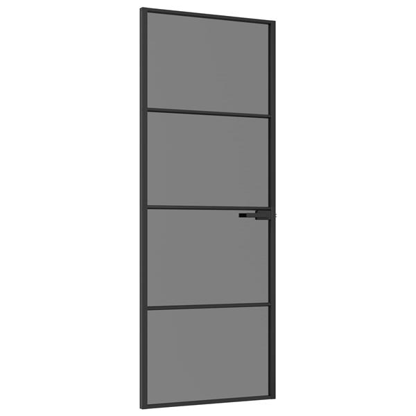 Grote foto vidaxl binnendeur 76 x 201 5 cm gelaagd glas en aluminium doe het zelf en verbouw deuren en horren