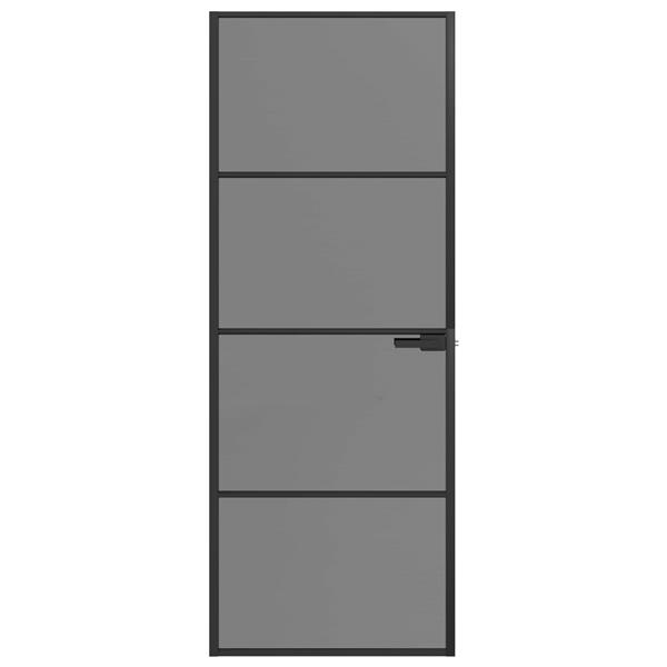 Grote foto vidaxl binnendeur 76 x 201 5 cm gelaagd glas en aluminium doe het zelf en verbouw deuren en horren