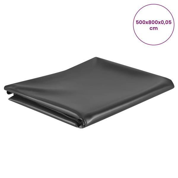 Grote foto vidaxl vijverfolie 5 x 8 m pvc 0 5 mm zwart tuin en terras overige tuin en terras