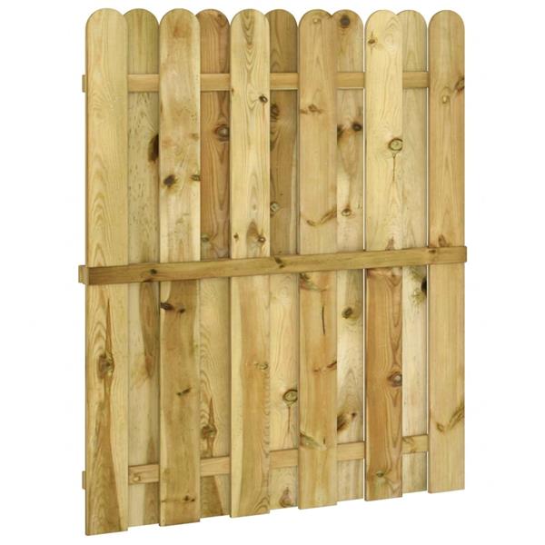 Grote foto vidaxl tuinpoort 100 x 125 cm massief grenenhout groen tuin en terras hekken en schuttingen