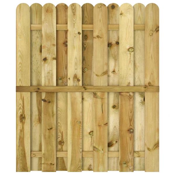 Grote foto vidaxl tuinpoort 100 x 125 cm massief grenenhout groen tuin en terras hekken en schuttingen