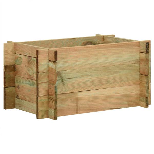 Grote foto vidaxl tuin verhoogd groentenbed groen 80 x 80 x 32 cm tuin en terras overige tuin en terras