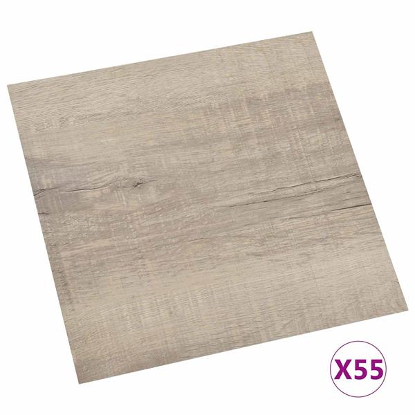 Grote foto vidaxl vloerplanken taupe 5 11 m 55 st pvc doe het zelf en verbouw tegels