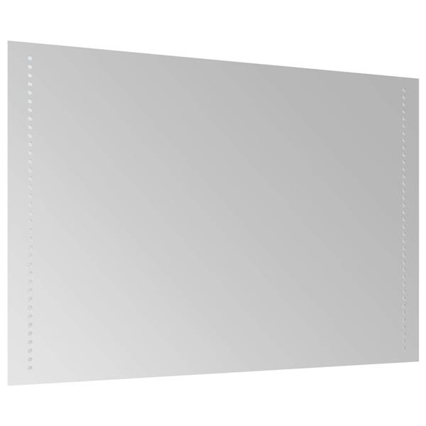 Grote foto vidaxl led badkamer spiegel doorzichtig 90 x 60 cm gehard glas antiek en kunst spiegels