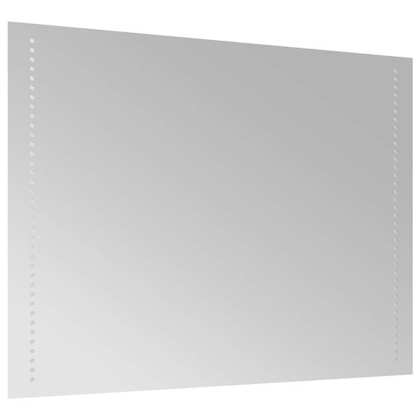 Grote foto vidaxl led badkamer spiegel doorzichtig 80 x 60 cm gehard glas antiek en kunst spiegels