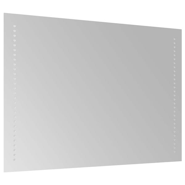 Grote foto vidaxl led badkamer spiegel doorzichtig 70 x 50 cm gehard glas antiek en kunst spiegels