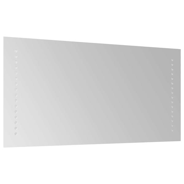 Grote foto vidaxl led badkamer spiegel doorzichtig 60 x 30 cm gehard glas antiek en kunst spiegels