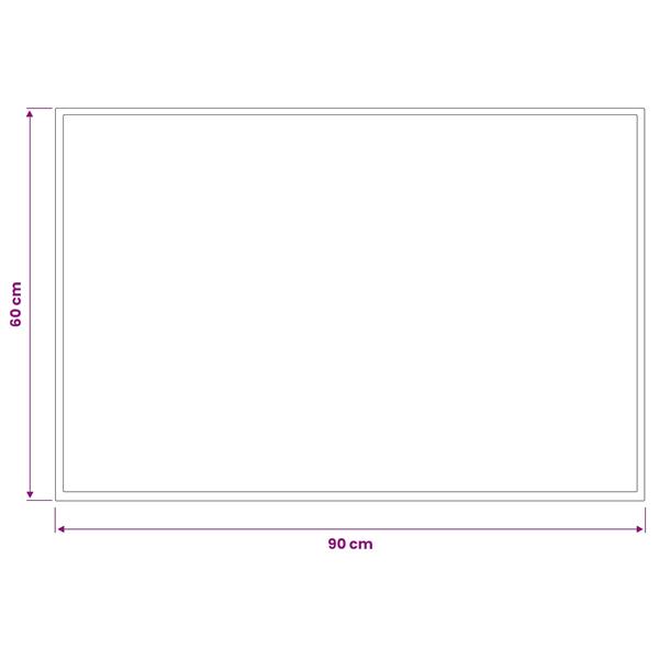 Grote foto vidaxl deurmat lichtgrijs 90 x 60 cm 100 polyamide tuin en terras overige tuin en terras