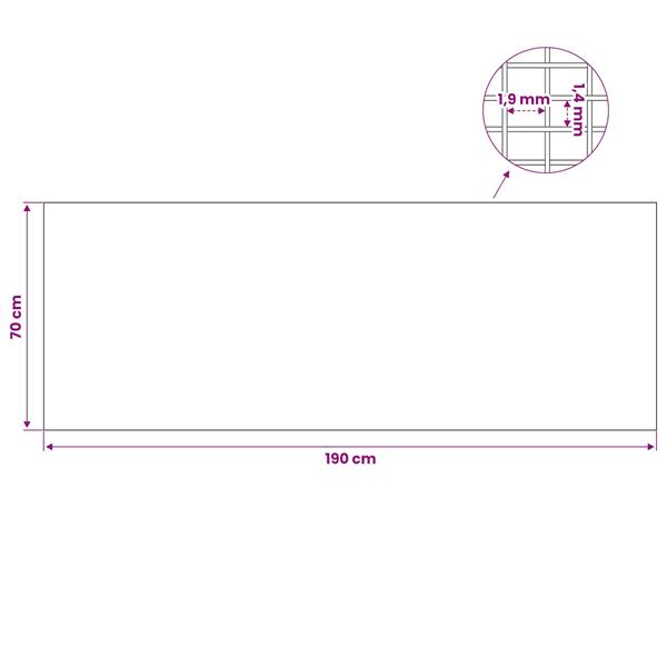 Grote foto vidaxl lichtschachtdeksel met clips 2 st 70 x 190 cm rvs 201 zilver tuin en terras hekken en schuttingen