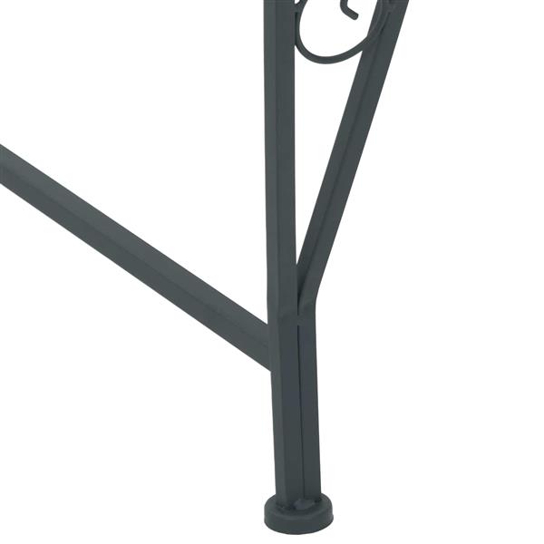 Grote foto vidaxl boom bank 4 aantal zitplaatsen 160 x 80 x 44 cm staal tuin en terras tuinmeubelen
