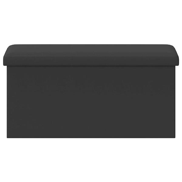Grote foto vidaxl vouwbare opbergbank grijs 180 kg 80 l 77 x 38 x 38 cm pvc huis en inrichting overige huis en inrichting