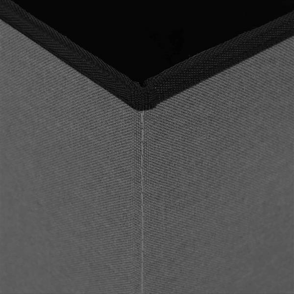 Grote foto vidaxl vouwbare opbergbank lichtgrijs 180 kg 80 l 77 x 38 x 38 cm huis en inrichting overige huis en inrichting