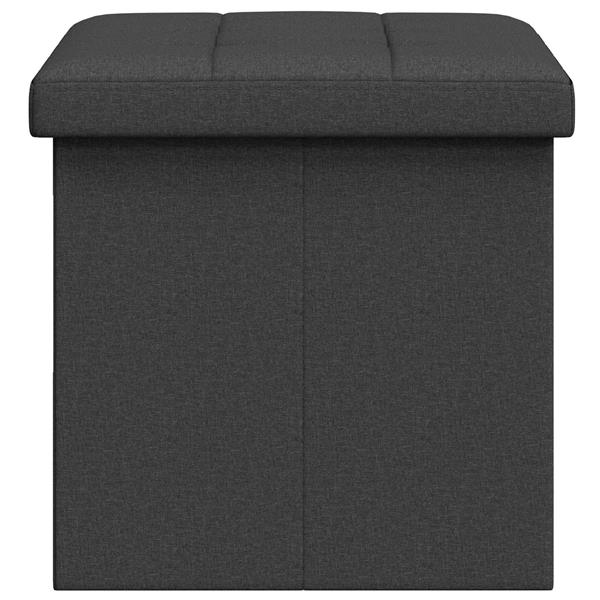 Grote foto vidaxl vouwbare opbergbank donkergrijs 180 kg 80 l 77 x 38 x 38 cm huis en inrichting overige huis en inrichting