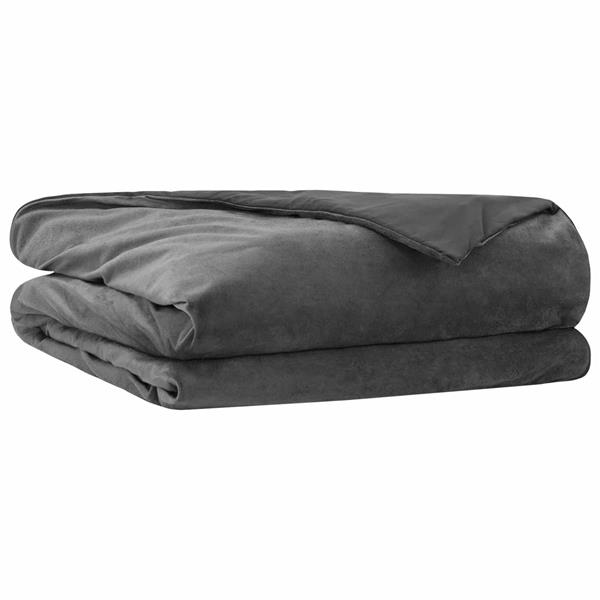 Grote foto vidaxl verzwaarde dekens antraciet 200 x 225 cm 9 kg 100 katoen 205t huis en inrichting bedden
