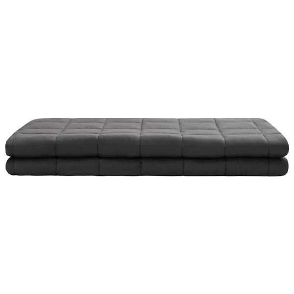 Grote foto vidaxl verzwaringsdeken antraciet 155 x 220 cm 11 kg 100 katoen 205t huis en inrichting bedden