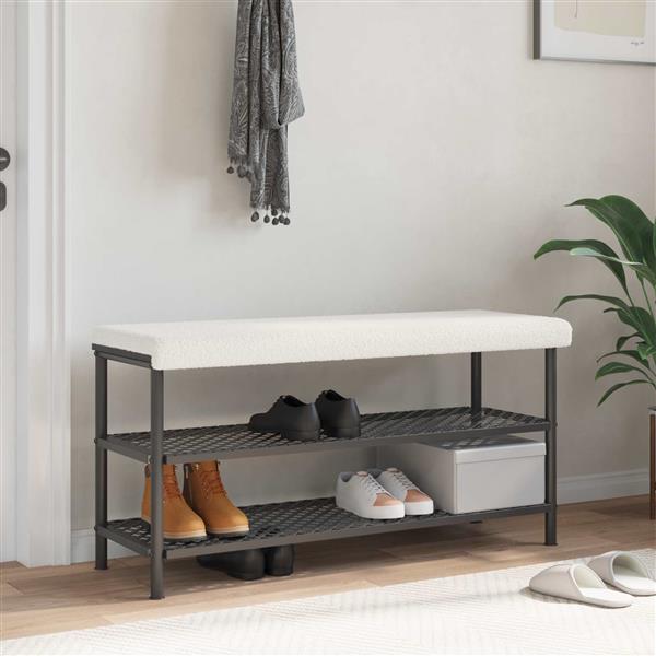 Grote foto vidaxl bankkussen sherpa stof cr mekleurig diepte 35 cm huis en inrichting woningdecoratie