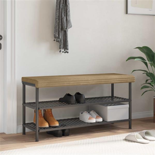 Grote foto vidaxl bankkussen pluche corduroy taupe diepte 35 cm huis en inrichting woningdecoratie