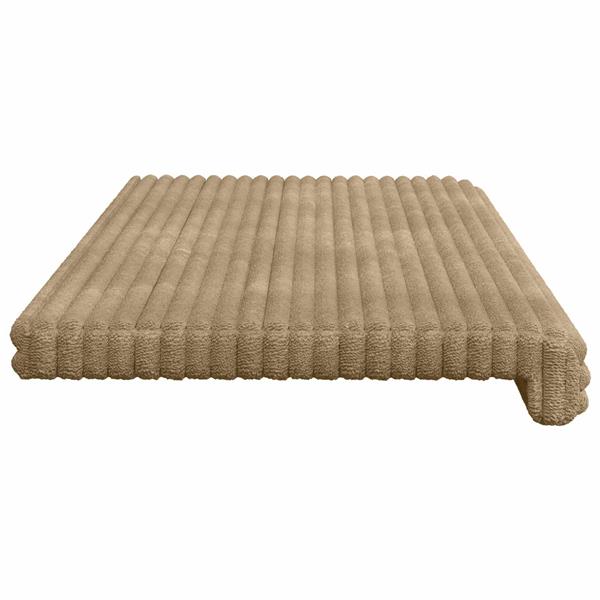 Grote foto vidaxl bankkussen pluche corduroy taupe diepte 35 cm huis en inrichting woningdecoratie