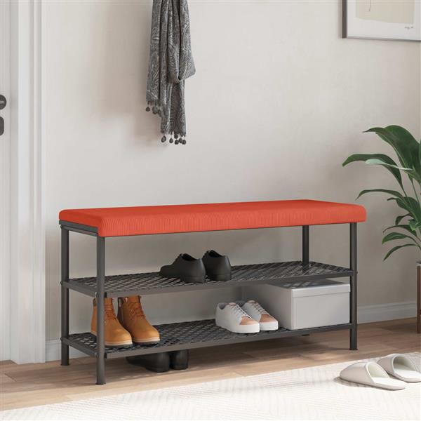 Grote foto vidaxl bankkussen corduroy rood oranje diepte 35 cm huis en inrichting woningdecoratie