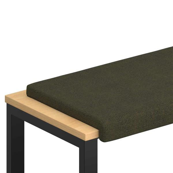 Grote foto vidaxl bankkussen faux su de stof legergroen diepte 35 cm huis en inrichting woningdecoratie