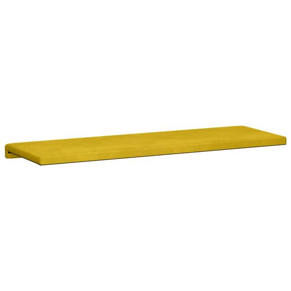 Grote foto vidaxl bankkussen fluweel geel diepte 35 cm huis en inrichting woningdecoratie